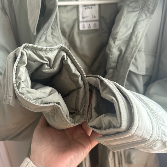Mint colour Abercrombie Parka/Winter coat - Picture 4 of 4